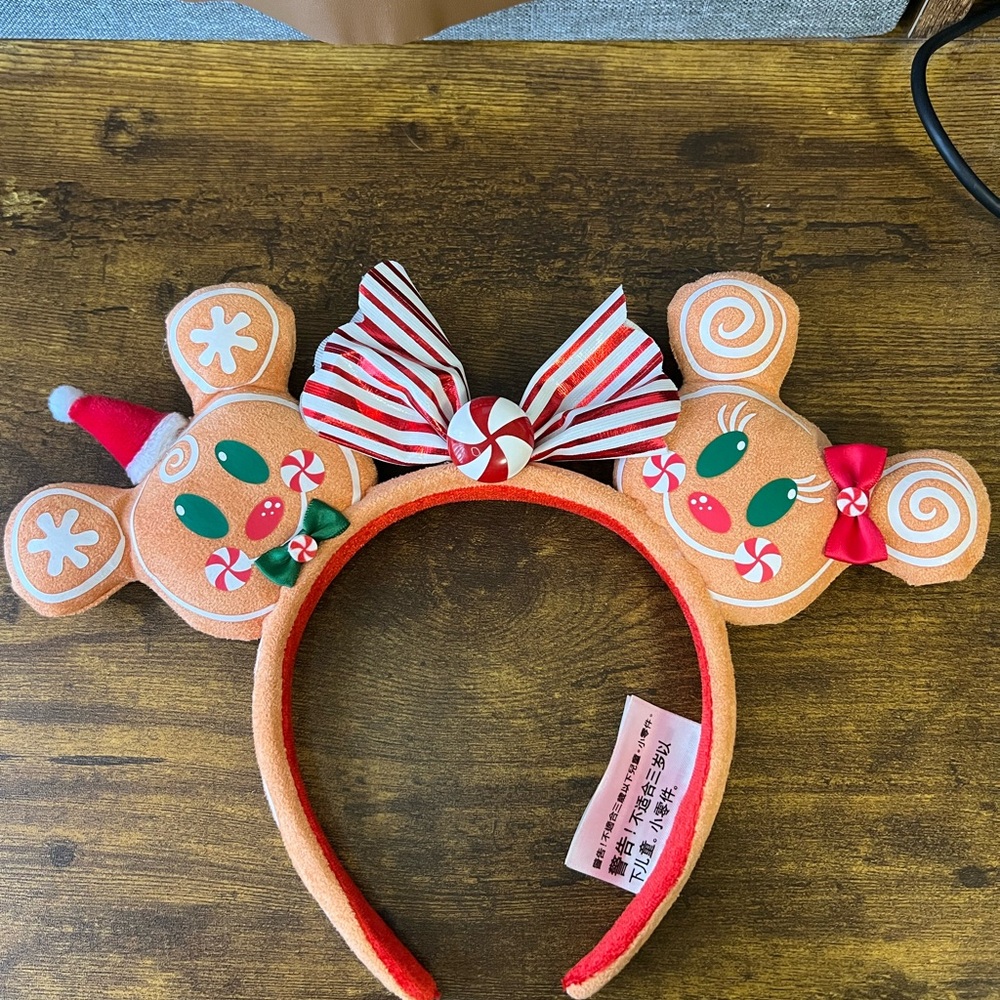 Disney Gingerbread Mouse Ears Headband